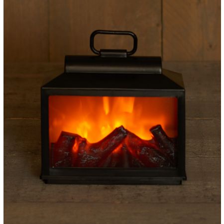 B.O.T. KAMIN SCHWARZ 18X9X16CM 3XC MIT 6/18H TIMER