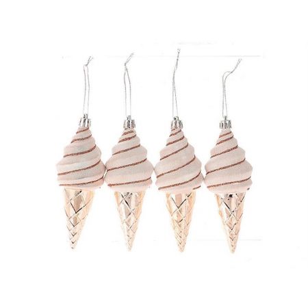 Hang. X-Mas Popsicle 4pc l19.1w5.2h13.2 Light Pink