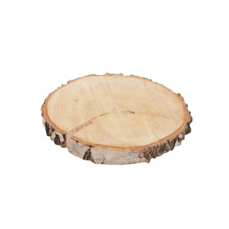 Basic Birch Slice Rnd D19-22 Nat. Grey