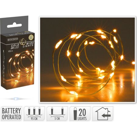 GOLDFADEN 20LED EXTRA WARMWEISS