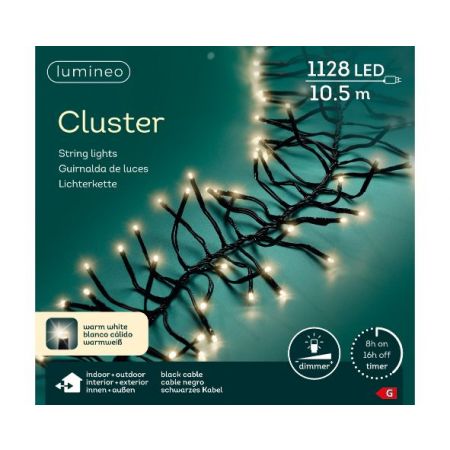 LED Cluster  l1000cm-1128l schwarz / warmweiß