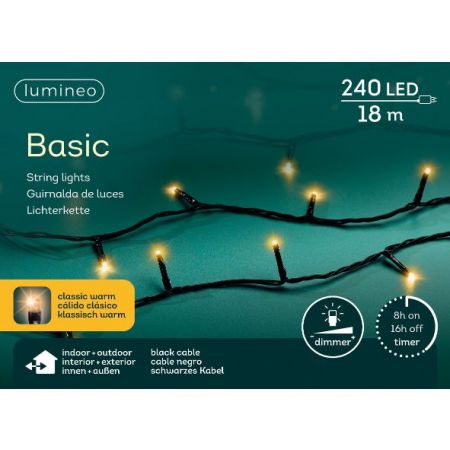 LED basic l18m-240LED schwarz/klassisch warm