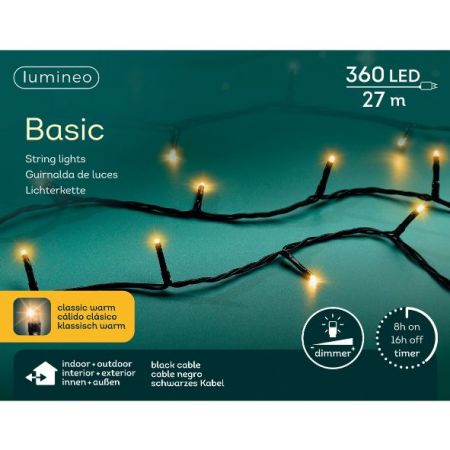 LED basic l27m-360LED schwarz/klassisch warm