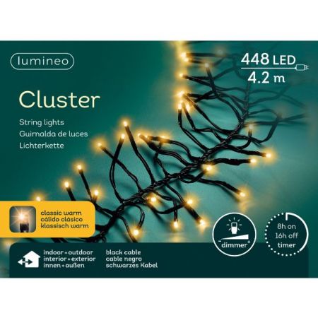 LED cluster  l3m-448LED schwarz/klassisch warm