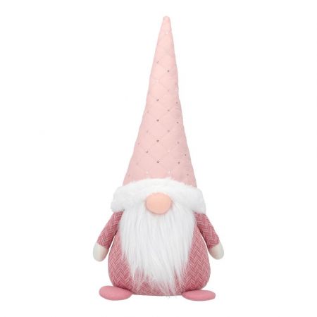 Gnome sitting 
21x13x45cm,pink