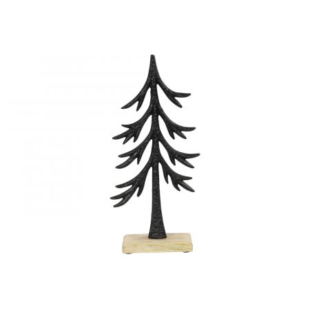 Ornament boom Jarno L zwart L5B14,5H32CM