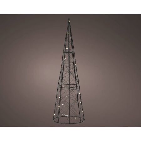 Micro LED cone metaal steady binnen zwart/warm wit dia16cm x H.60cm