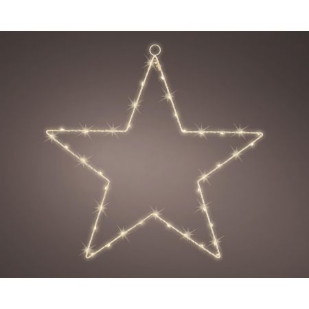 Micro LED frame metaal star steady wit/warm wit dia40cm