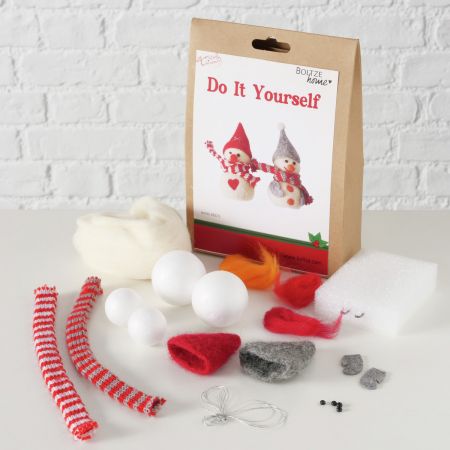 DIY-Bastelset Schneemann, H 22 cm, L 15 cm