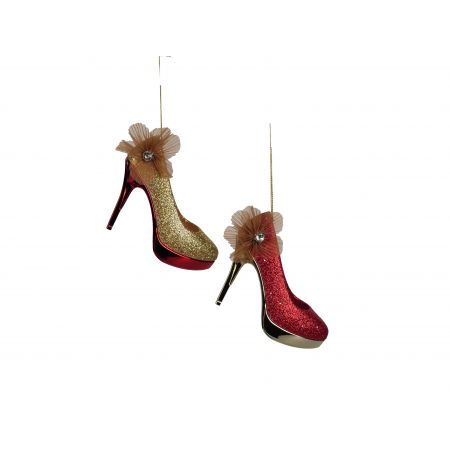 3.75"PLASITC HIGH HEEL ORN