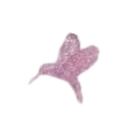 3.5" HUMMINGBIRD ORNA. PINK