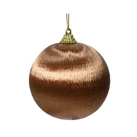 Weihnachtskugel Foam  D8cm Ingwer