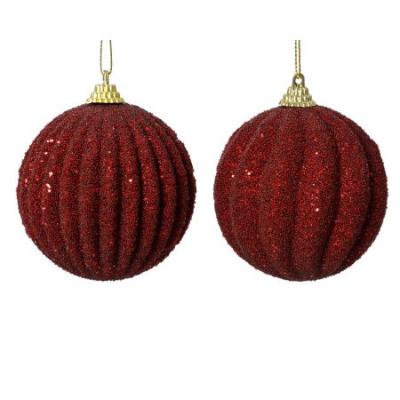 Weihnachtskugel Foam D8cm Ochsenblut verschiedene Arten