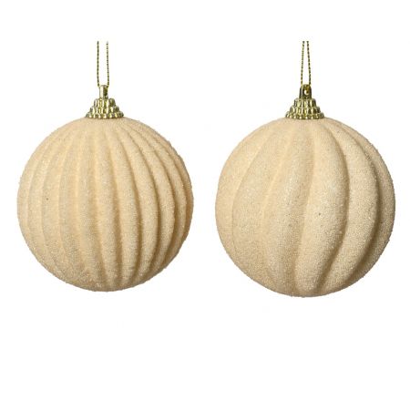 Weihnachtskugel Foam D8cm Perle verschiedene Arten