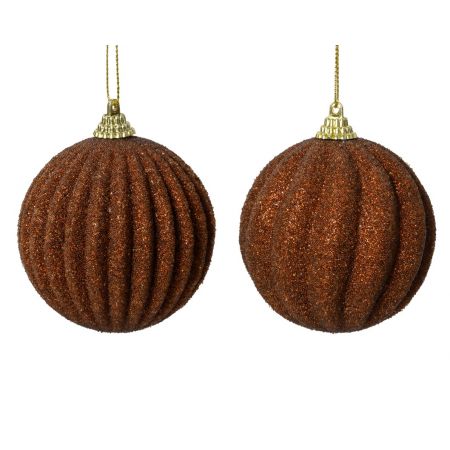 Weihnachtskugel Foam d8cm Espresso verschiedene Arten