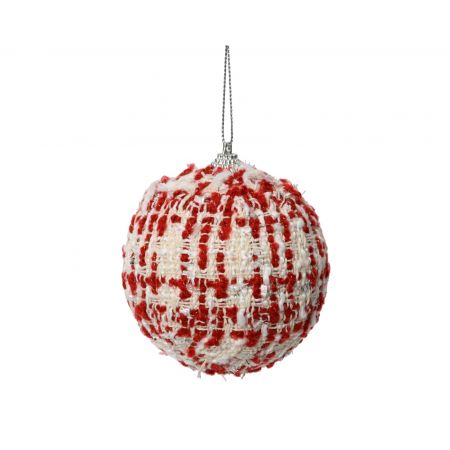 Weihnachtskugel Foam d8cm rot