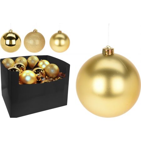 WEIHNACHTSKUGEL 120MM GOLD 3SORT