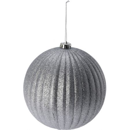 WEIHNACHTSKUGEL XL 18CM SILBER