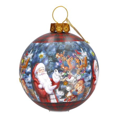 Christmas ball santa led 35cm 
B/O-30x30x37cm-LED-multicolor