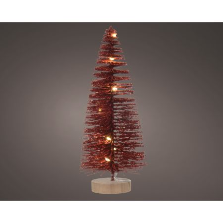 MicroLED Baum  d8h20cm rot/warmweiß