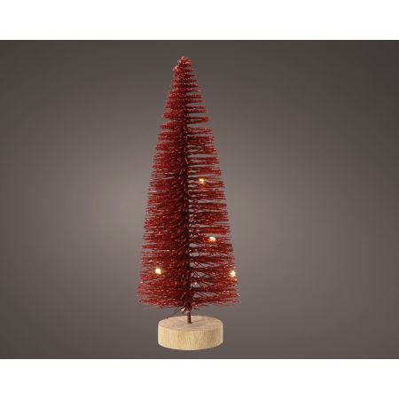 MicroLED Baum  d11h30cm rot/warmweiß