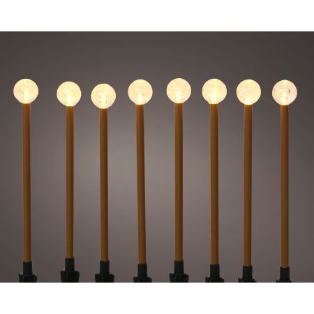 LED stake light L210h20cm 8 Stück schwarz / klassisch warm 8STK