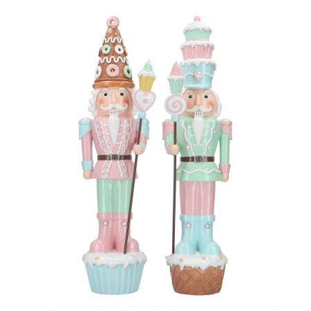 Nutcracker cupcake & macaron 2 ass 
19x17,5x70,5cm,multicolor,led