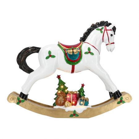 Rocking horse led poly
50x13,5x40cm,multicolor,led