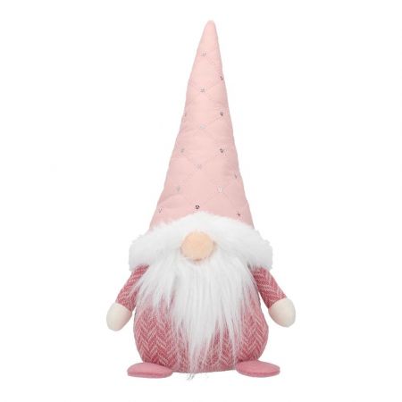 Gnome sitting 
14x9x28cm,pink