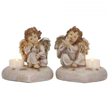 Angel led candle 2ass poly
B/O-15x13,5x15cm-champagne-LED