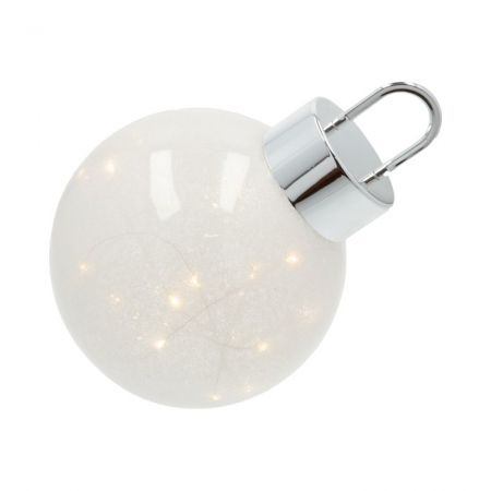 Ball Glass Twinkle Led D20 White