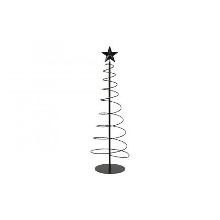 Kerstboom Spiral M zwart L20B20H60CM