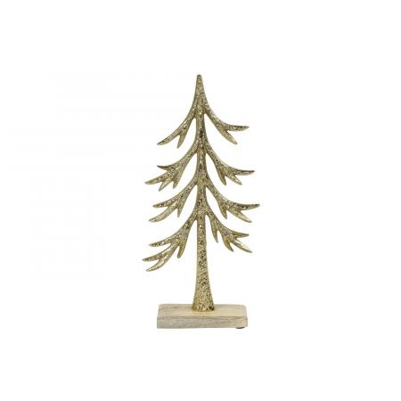 Ornament boom Jarno L goud L5B14,5H32CM