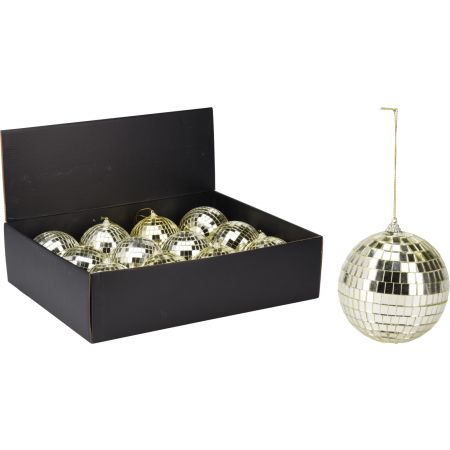 SPIEGELBAL 12CM CHAMPAGNE GOUD