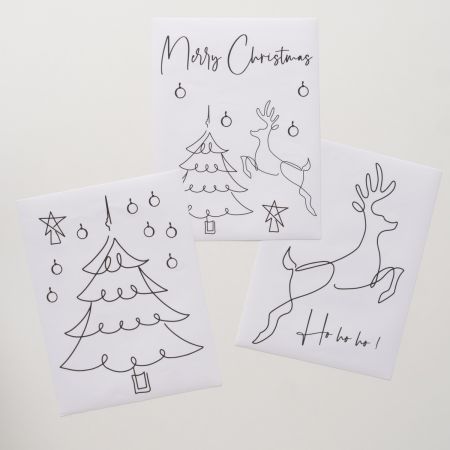 Fotorahmen Nael, 20-teilig Hirsch, Weihnachtsbaum, Spruch, Mehrfarbig, Motiv, Spruch/Text, H 40 cm, L 30 cm